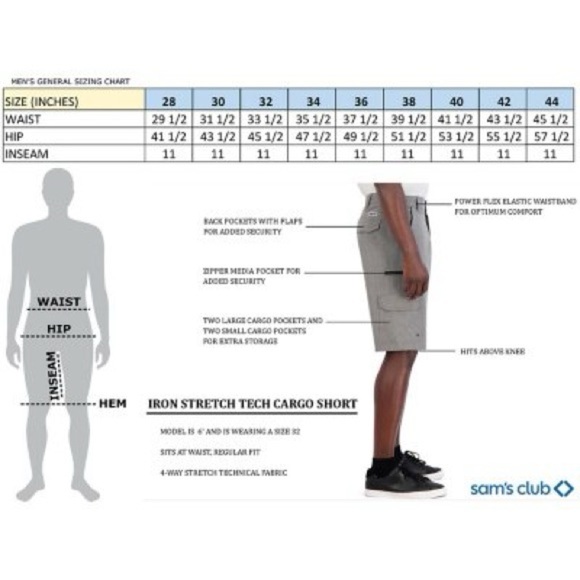 IRON Clothing Men's Stretch Hybrid Cargo Short | Color: Khaki | NEW/NWT!!🩳🩳 - Picture 4 of 8